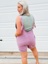 Load image into Gallery viewer, Feeling Free Short Overalls | Violet