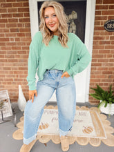 Load image into Gallery viewer, Hank Open Back Pullover | Emerald