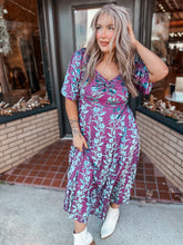 Load image into Gallery viewer, Elsa Velvet Burnout Maxi | Plum