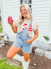 Load image into Gallery viewer, Just Getting Started Checkered Bibs
