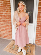 Load image into Gallery viewer, Sweet Heart Cotton Midi Dress - Dusty Lavender