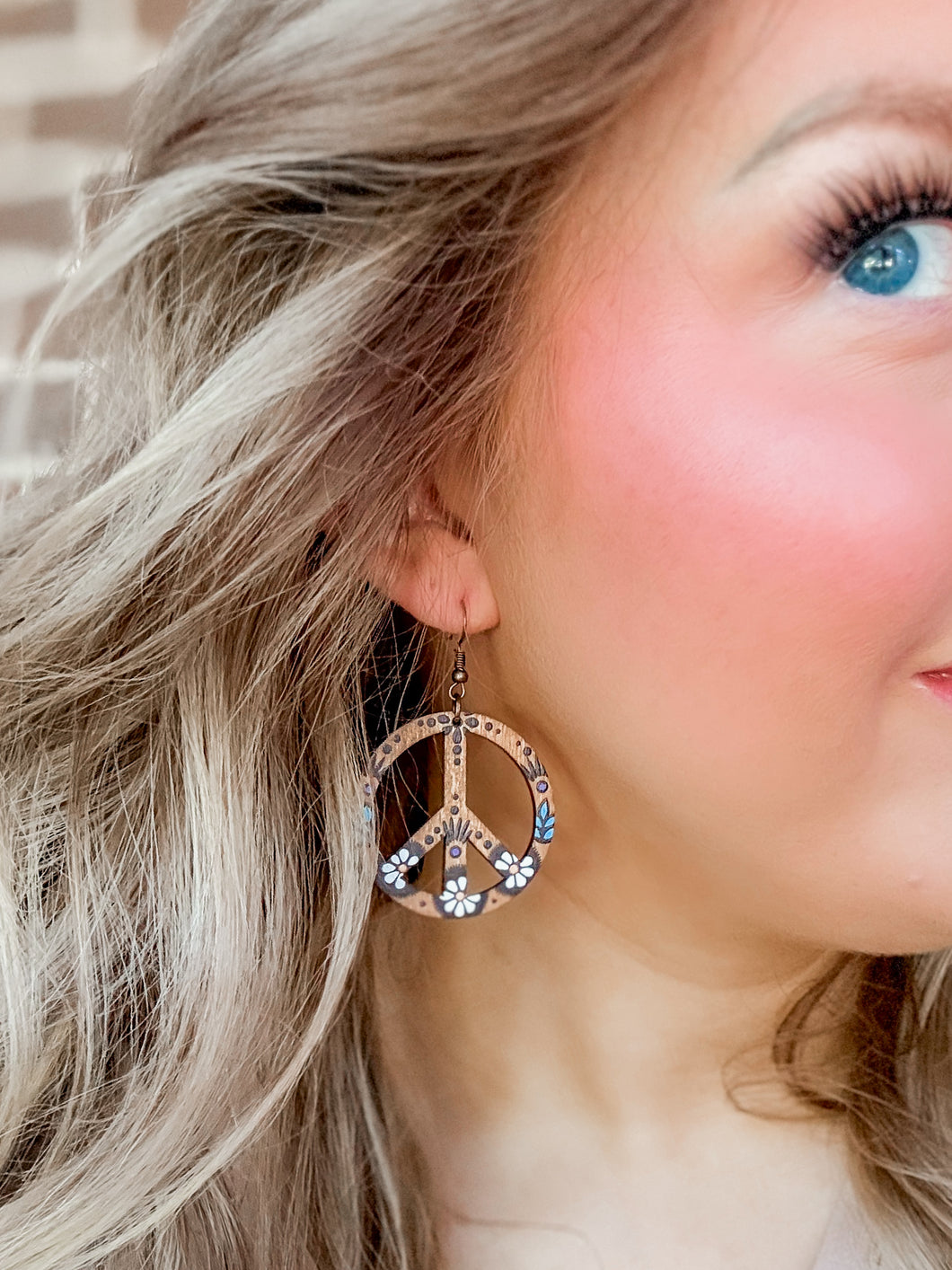 Peace & Love Man Earrings