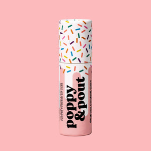 Poppy & Pout - Lip Balm, Birthday Confetti Cake, Pink