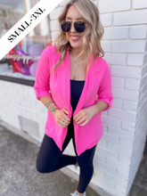 Load image into Gallery viewer, Back to Basics Blazer in Pink Cosmos