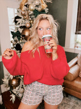 Load image into Gallery viewer, Stop &amp; Stare Sweater | Scarlet