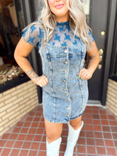 Load image into Gallery viewer, Sassy Moment Denim Dress