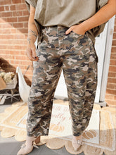 Load image into Gallery viewer, Reintroduce Myself Camo Barrel Jean