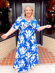 Charleston Stroll Dress - Blue