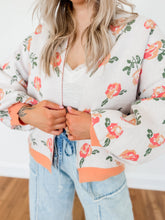 Load image into Gallery viewer, Watercolor Rose Cardigan | Apricot