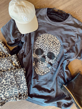 Load image into Gallery viewer, Little Edgy Leopard Skull Graphic Tee