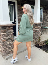 Load image into Gallery viewer, LA Girl Sweatshirt Dress - Green