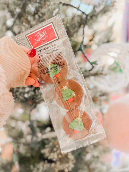 Christmas Tree chocolate covered Oreo cookie pack