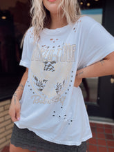 Load image into Gallery viewer, She’s on world tour oversized graphic tee in white