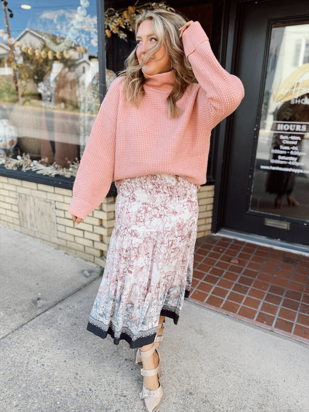 Gabrielle Floral Dress | Charcoal