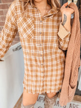 Load image into Gallery viewer, Simple Things Plaid Shirt Dress
