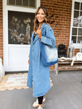 Load image into Gallery viewer, York Denim Trench Coat