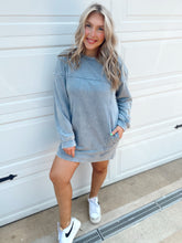 Load image into Gallery viewer, Em’s Fave Sweatshirt Dress in Denim