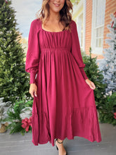 Load image into Gallery viewer, Meet Me Under Mistletoe Maxi | Ruby
