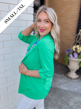 Load image into Gallery viewer, Back to Basics Blazer in Kelly Green