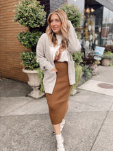 Load image into Gallery viewer, Cozy Cutie Cardigan - Taupe