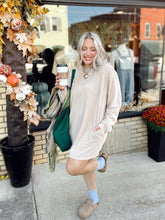 Load image into Gallery viewer, Oops I Did it Again Sweatshirt Dress | Taupe