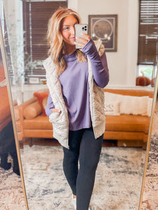 Flow First Casual Top - Eggplant