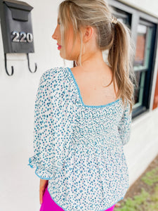 Sweet florals spring top