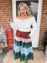 Load image into Gallery viewer, Holly Jolly Plaid Skirt