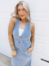 Load image into Gallery viewer, Laid Back Denim Jumper Dress