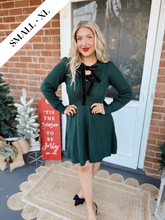 Load image into Gallery viewer, Noel Velvet Dress | Green