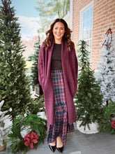 Load image into Gallery viewer, Keeping Up Cozy Cardigan | Dk Cherry