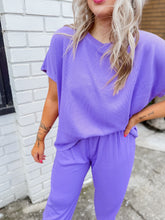 Load image into Gallery viewer, Penelope Ribbed Set | Dolman Sleeve | Lilac