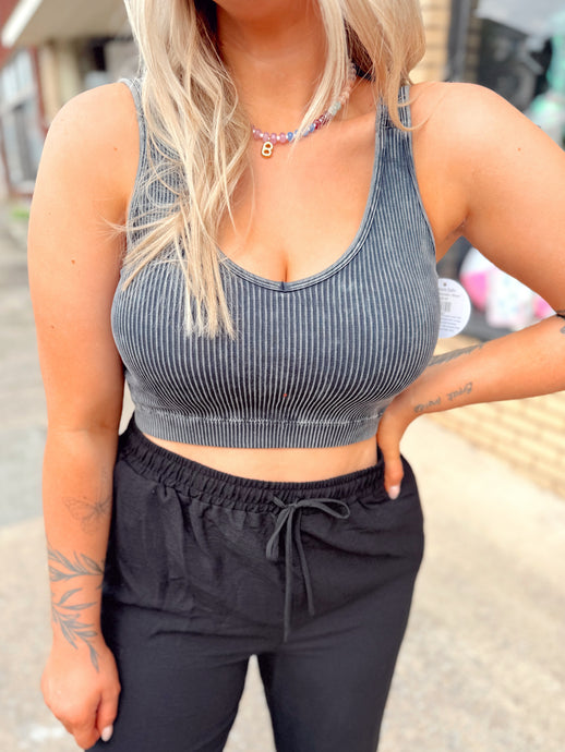 Just Breathe Bralette | Black