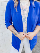 Load image into Gallery viewer, Back to Basics Blazer in Cobalt