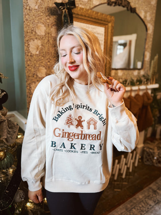 Gingerbread Bakery Crewneck Sweatshirt
