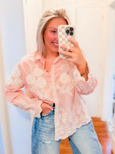 Load image into Gallery viewer, All Gussied Up Embroidered Top | Pink