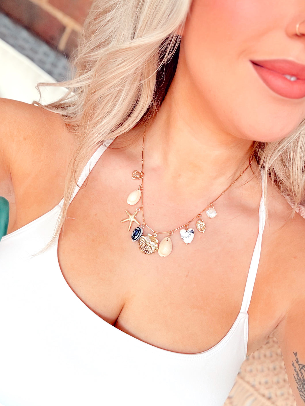 Shelly Charm Necklace
