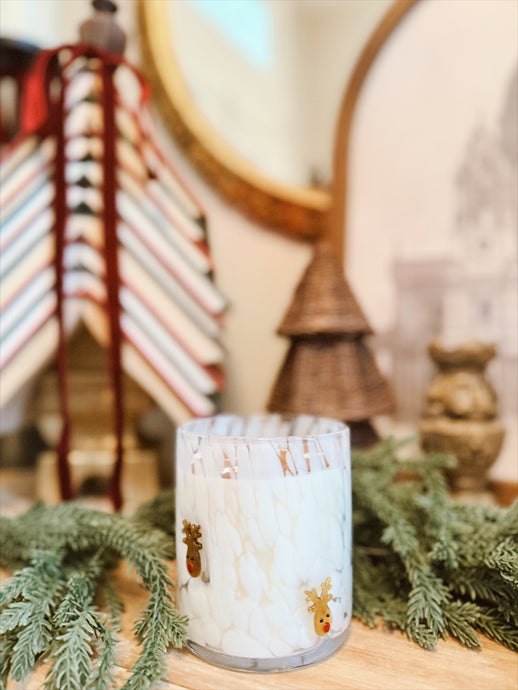 Reindeer Cookie Candle