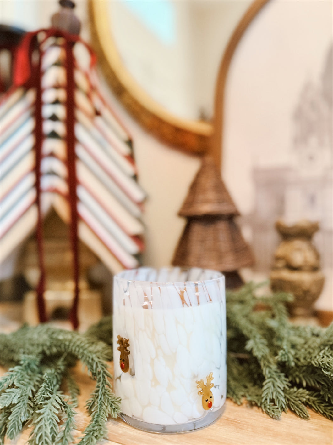 Reindeer Cookie Candle