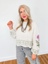 Load image into Gallery viewer, Edmond Embroidered Long Sleeve Top