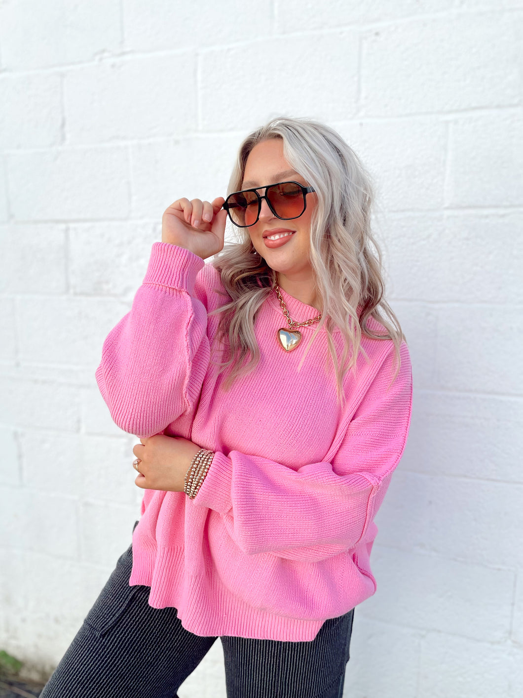 East Avenue Sweater - Pink
