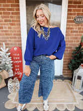 Load image into Gallery viewer, Stop &amp; Stare Sweater | Blue