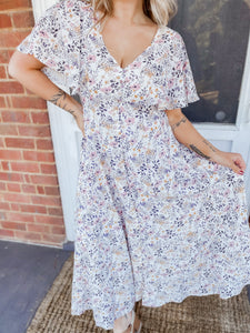 Flirting Flutter Maxi Dress