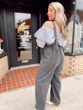 Load image into Gallery viewer, Easy Like Sunday Morning Denim Overalls - Black