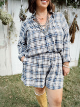 Load image into Gallery viewer, Dragonfly Girls Gingham Set | Blue