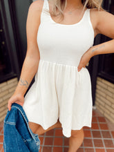 Load image into Gallery viewer, Grab your attention romper in white