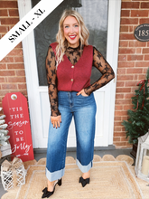 Load image into Gallery viewer, Little Details Sweater Vest | Berry