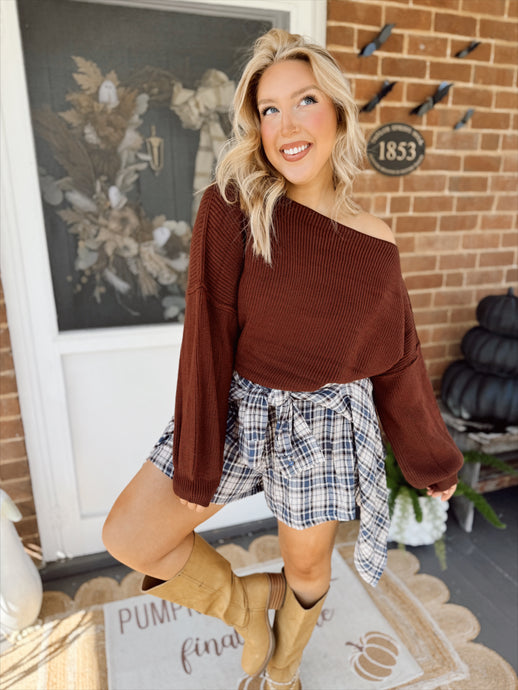 Stop & Stare Sweater | Chocolate