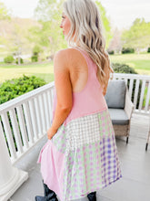Load image into Gallery viewer, Believe in You Patchwork Dress | Pink