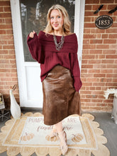 Load image into Gallery viewer, Cutting Edge Pleather Skirt